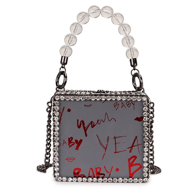 Beaded Box Shoulder Bag