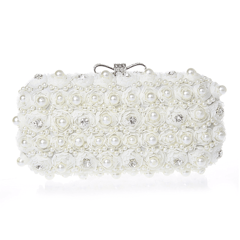 Pearl Embellished Evening Bag