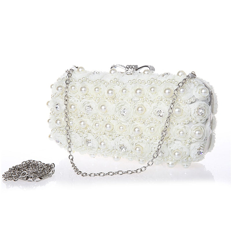 Pearl Embellished Evening Bag
