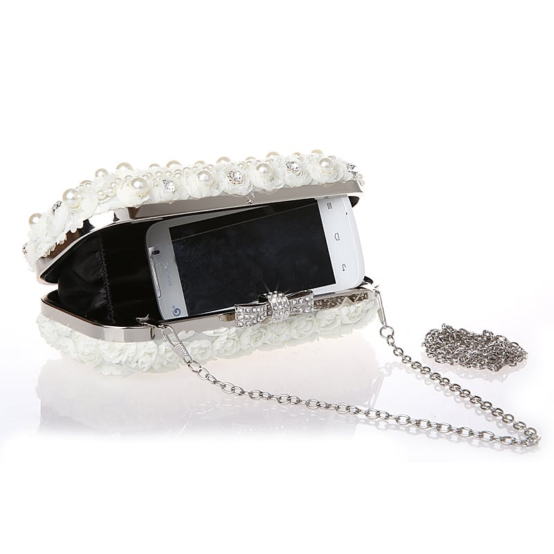 Pearl Embellished Evening Bag