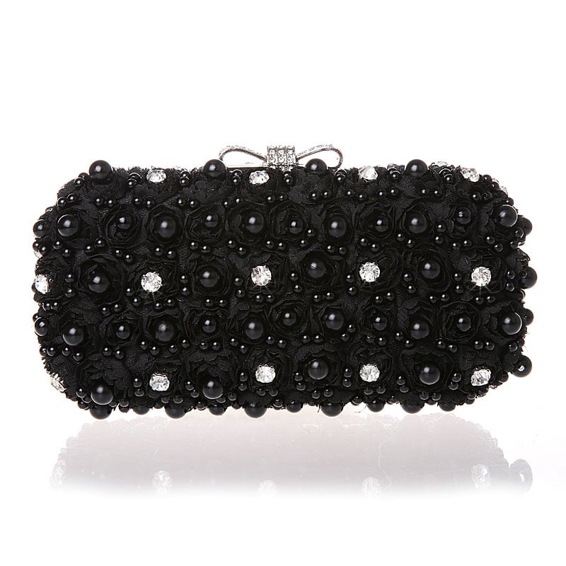 Pearl Embellished Evening Bag
