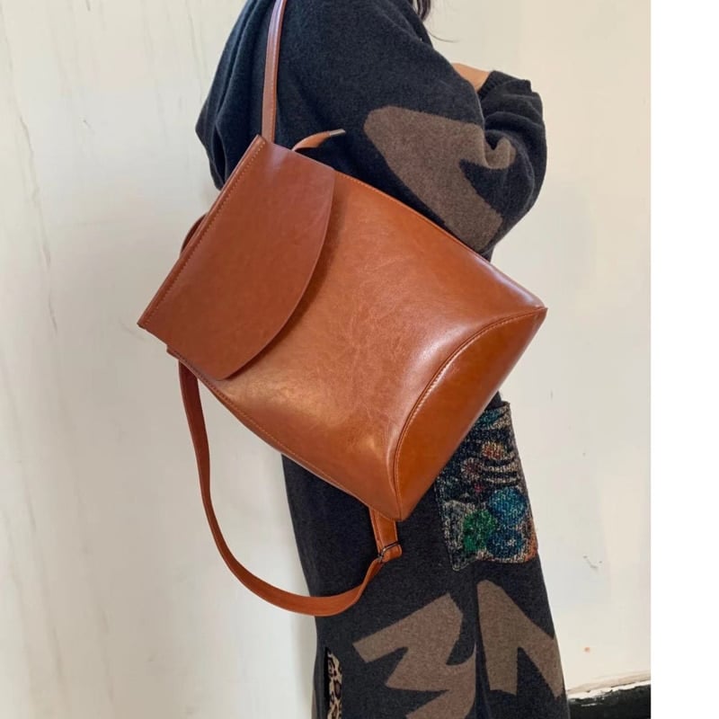 Vintage Leather Backpack for Women