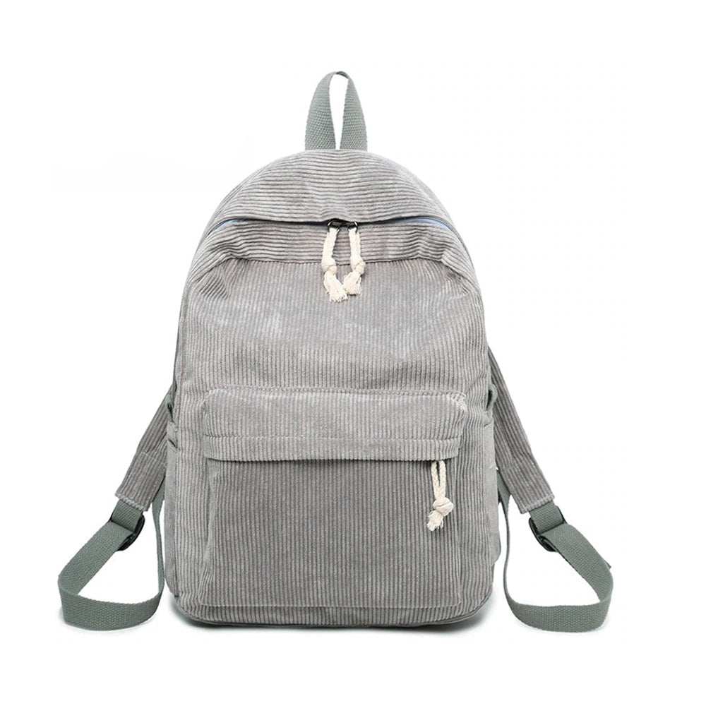 Casual Corduroy Backpack