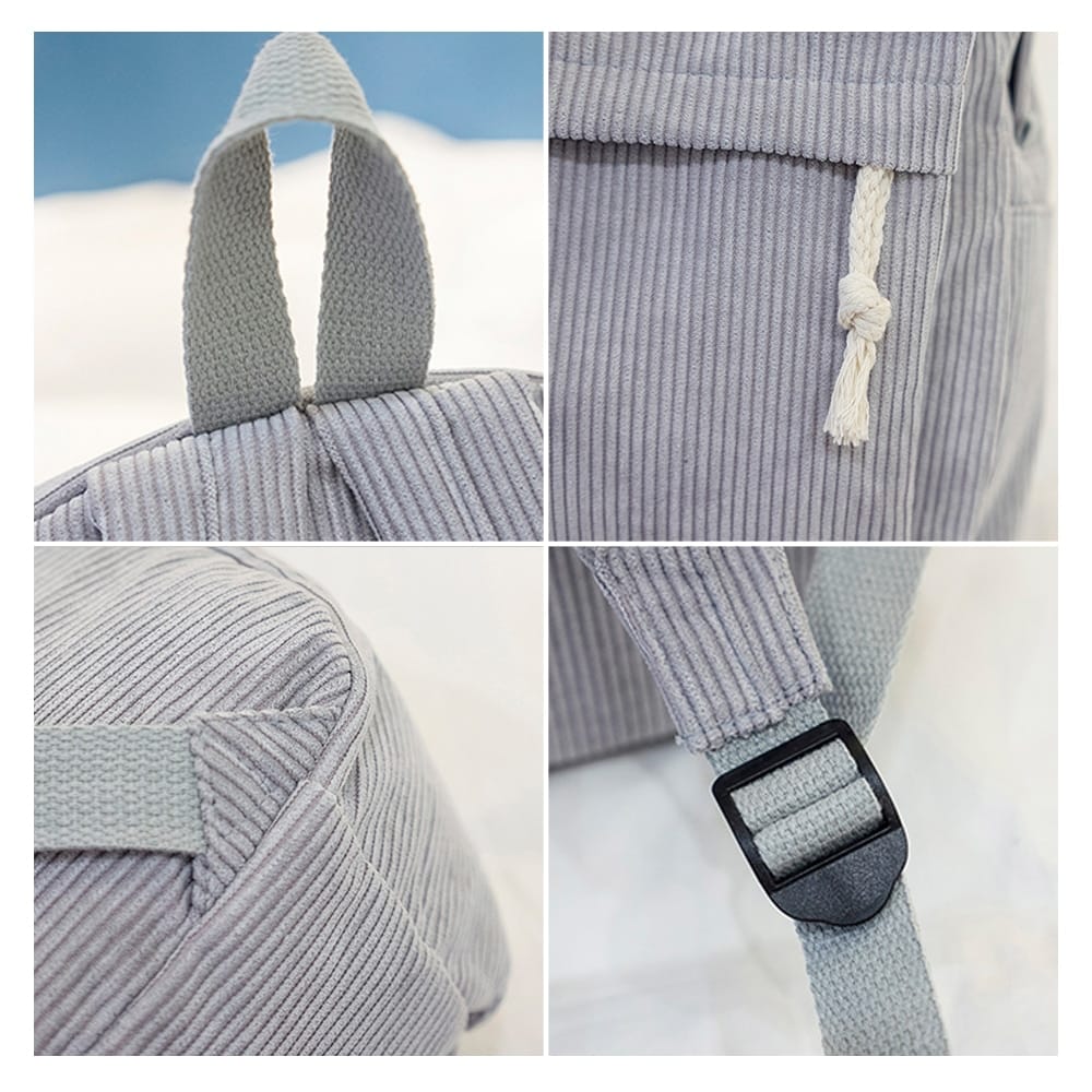 Casual Corduroy Backpack