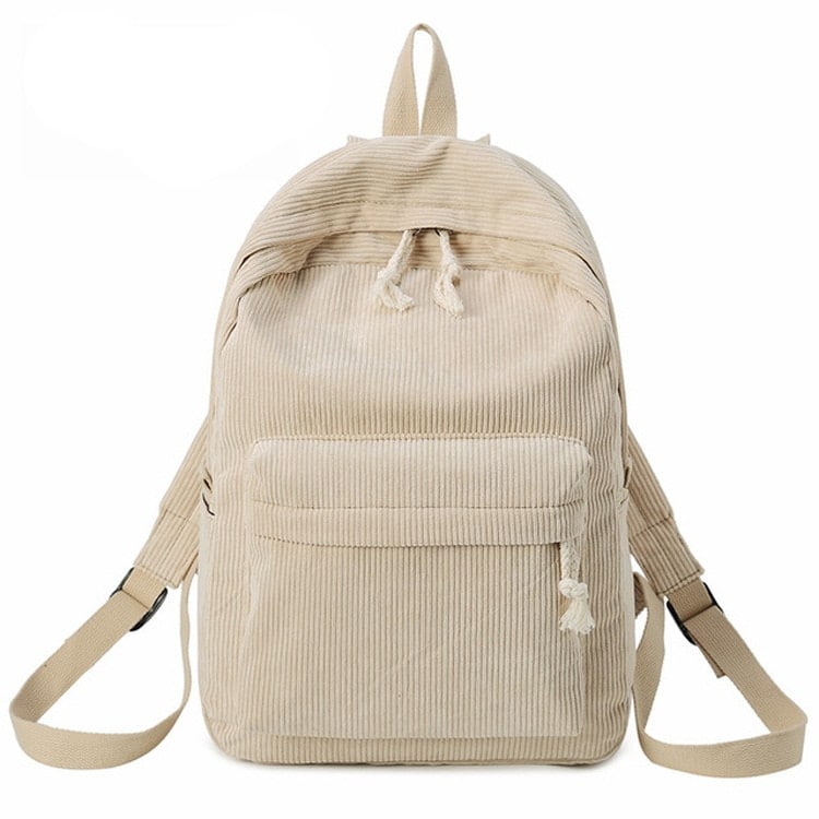 Casual Corduroy Backpack