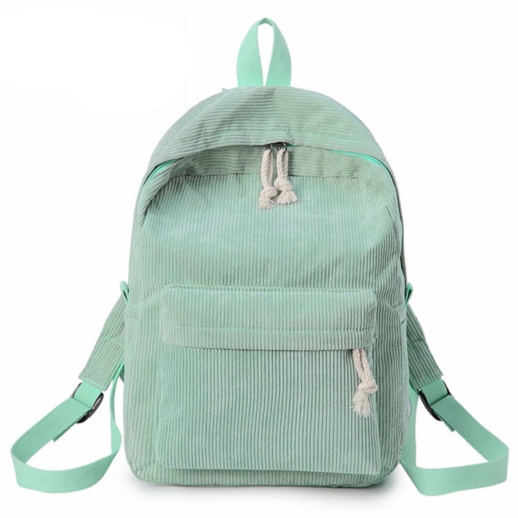 Casual Corduroy Backpack