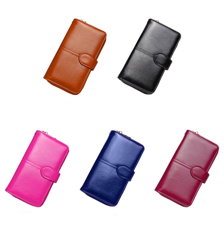 Compact Wallet and Clutch with Wrist Strap