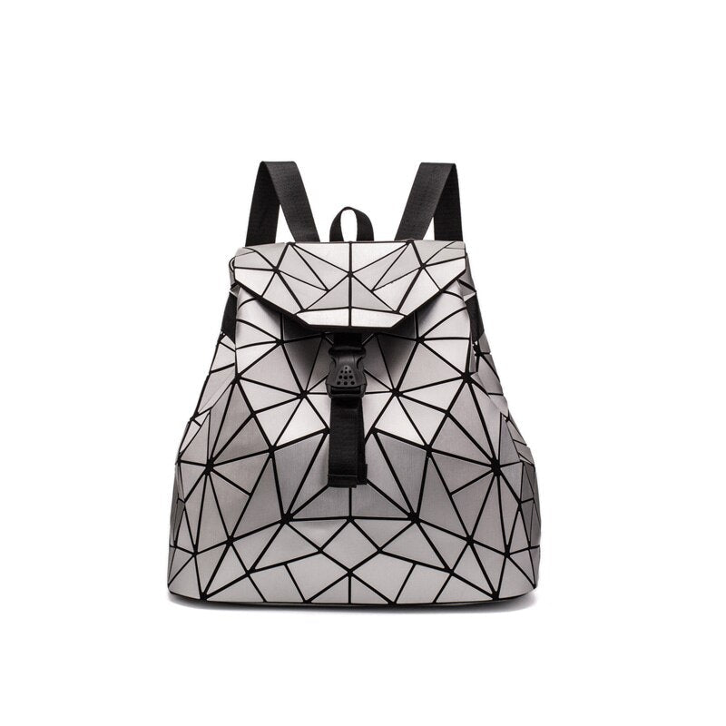 Geometric Drawstring Backpack