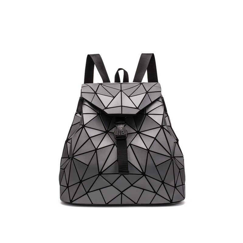 Geometric Drawstring Backpack