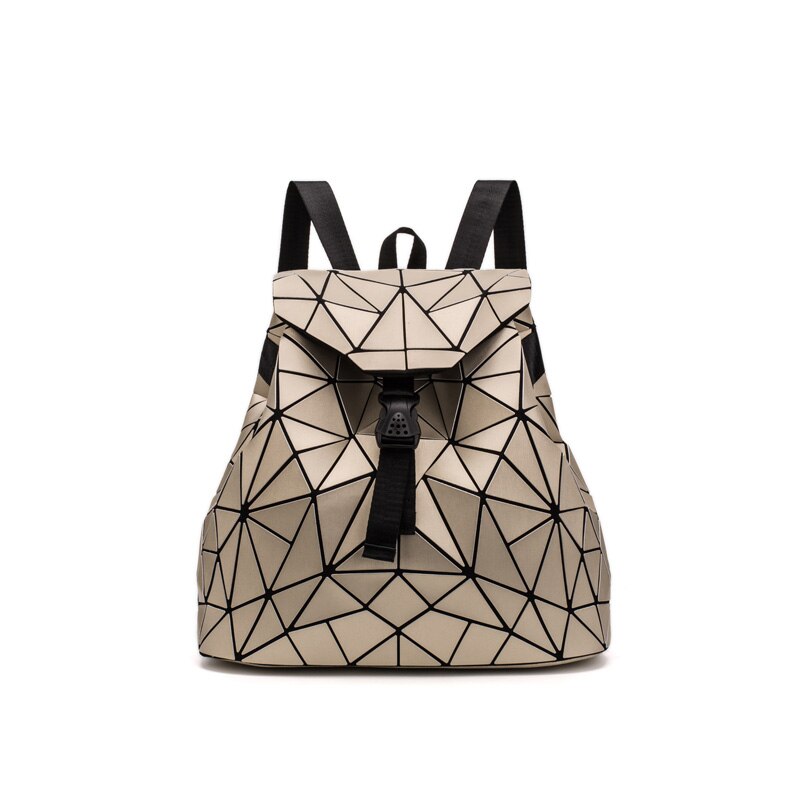 Geometric Drawstring Backpack