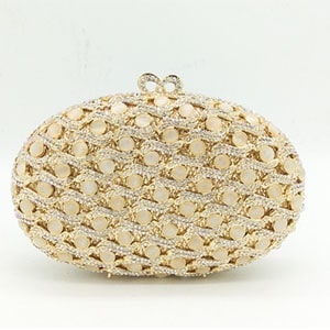 Mini Evening Bag with Crystlas and Pearls