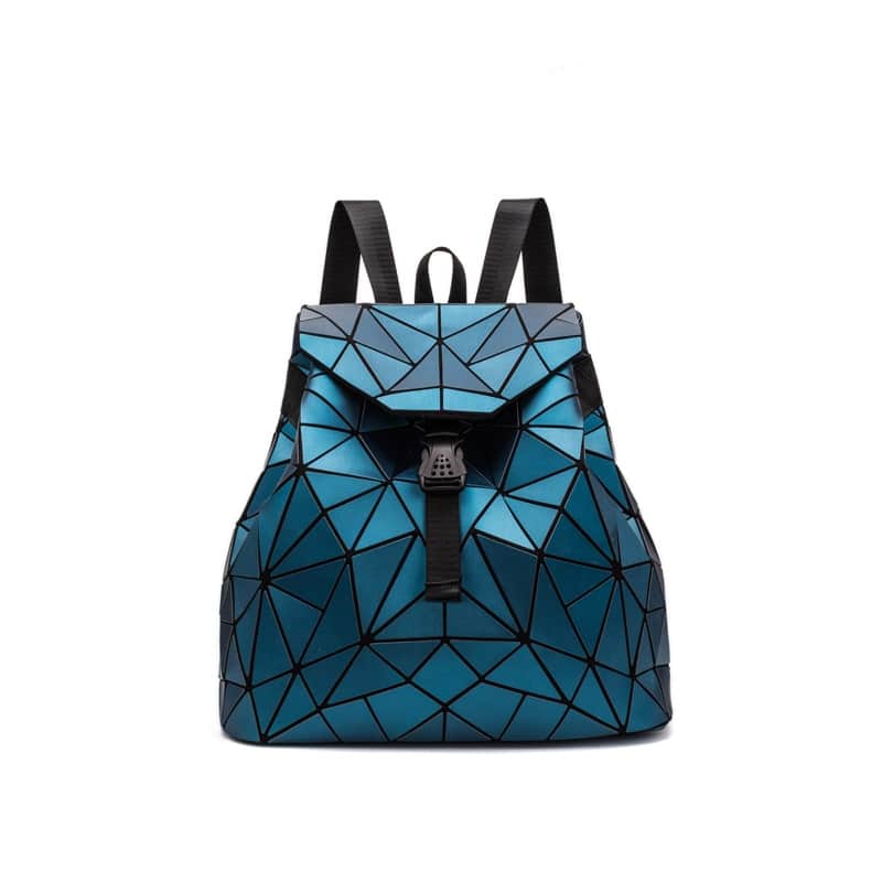 Geometric Drawstring Backpack
