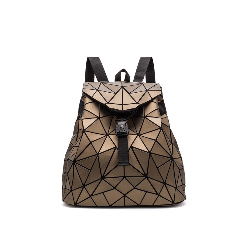 Geometric Drawstring Backpack