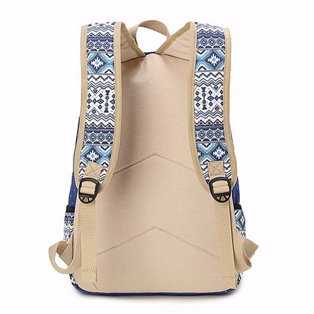 Ethnic Style Colorful Canvas Backpack