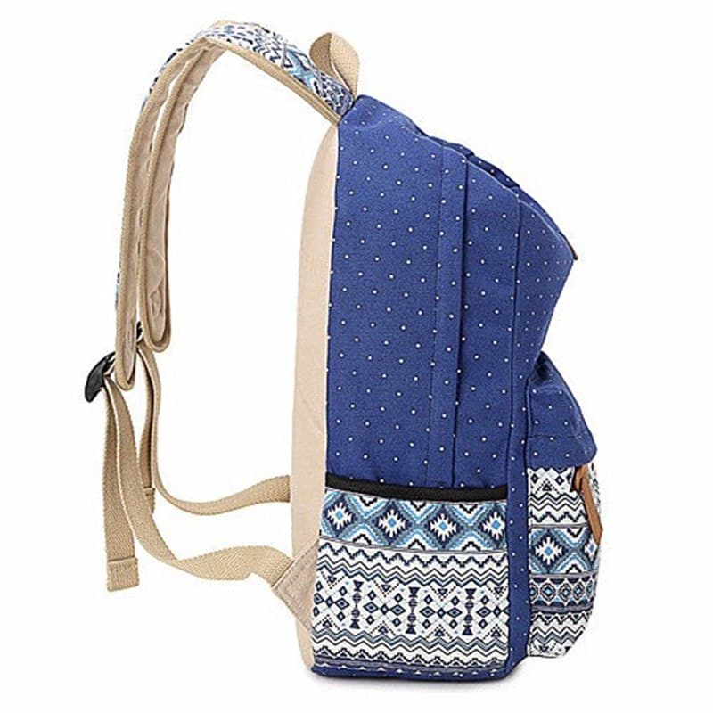 Ethnic Style Colorful Canvas Backpack