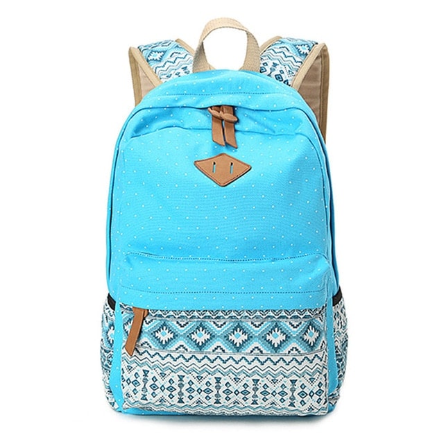 Ethnic Style Colorful Canvas Backpack