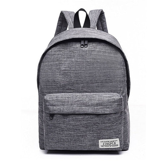 Simple Canvas School Backpacks