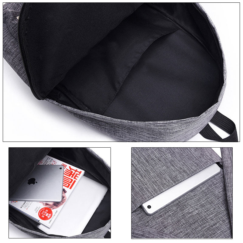 Simple Canvas School Backpacks