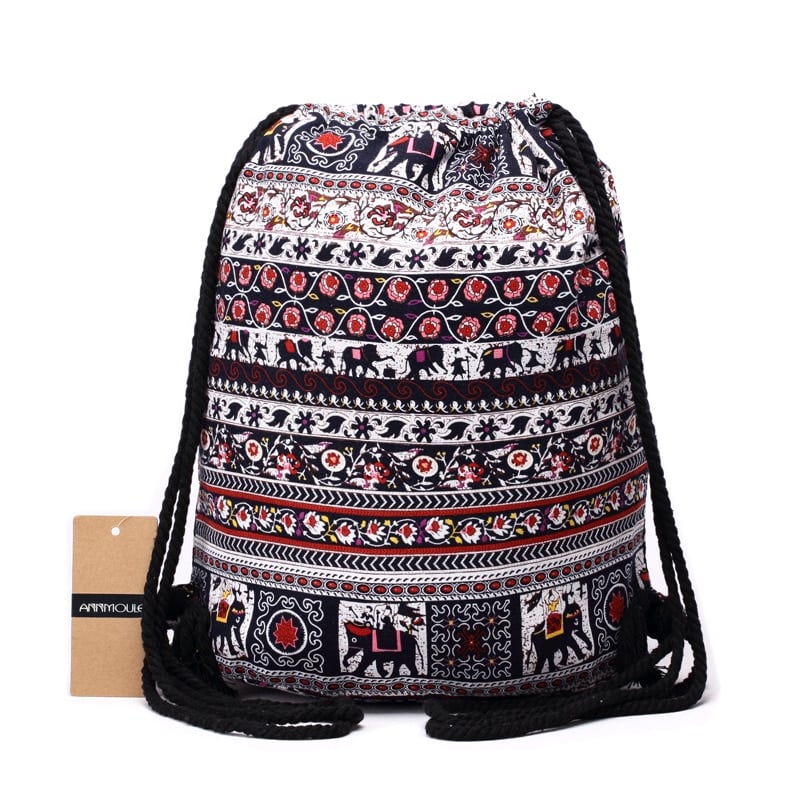 Boho Printed Backpack
