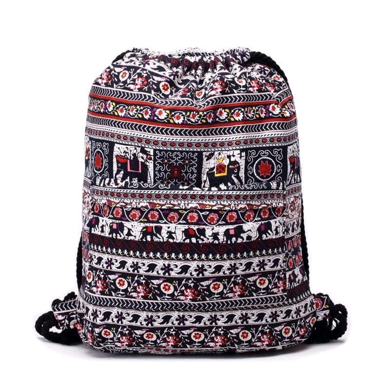 Boho Printed Backpack