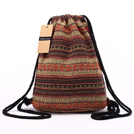 Boho Printed Backpack