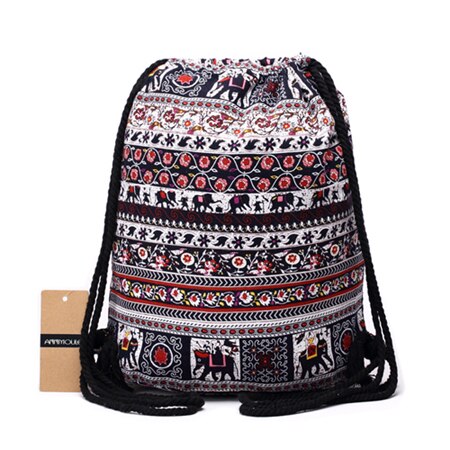 Boho Printed Backpack