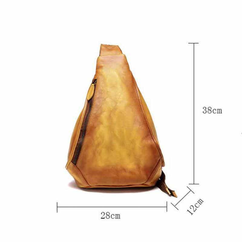 Flower Embossed Leather Backpack