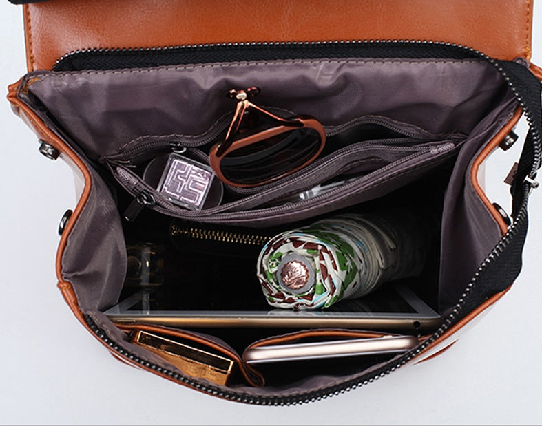 Casual Leather Backpack