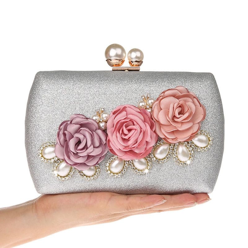 Handmade Floral Mini Evening Bag