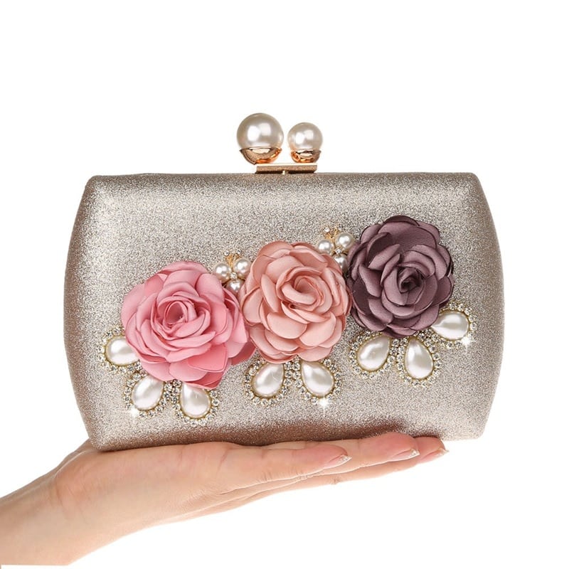 Handmade Floral Mini Evening Bag