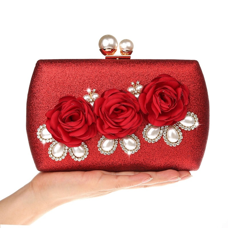 Handmade Floral Mini Evening Bag