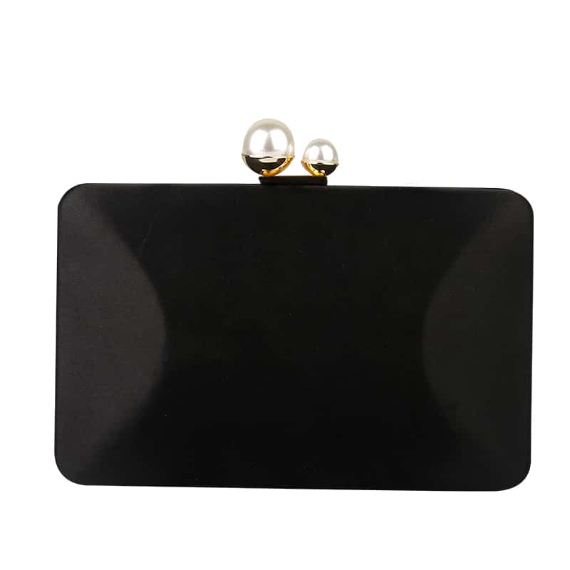 Satin Pearled Mini Evening Bag