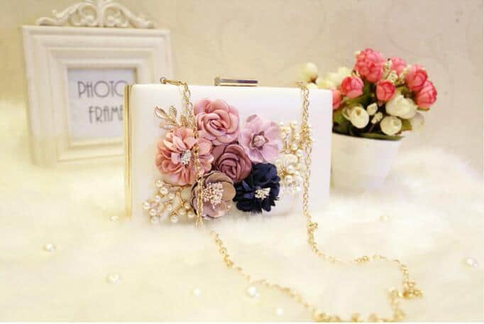 Delicate Floral Evening Bag