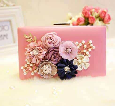 Delicate Floral Evening Bag