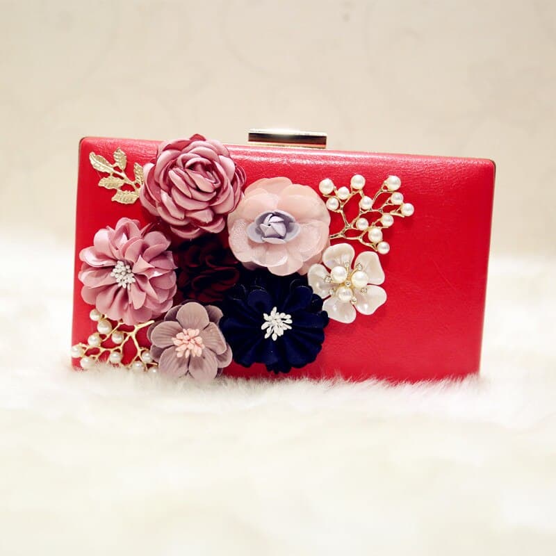 Delicate Floral Evening Bag