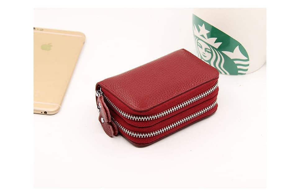 Business Colorful Genuine Leather Wallet