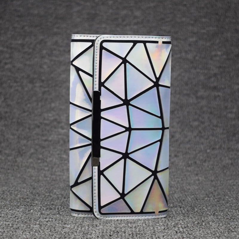 Geometric Style Holographic Mosaic Wallet