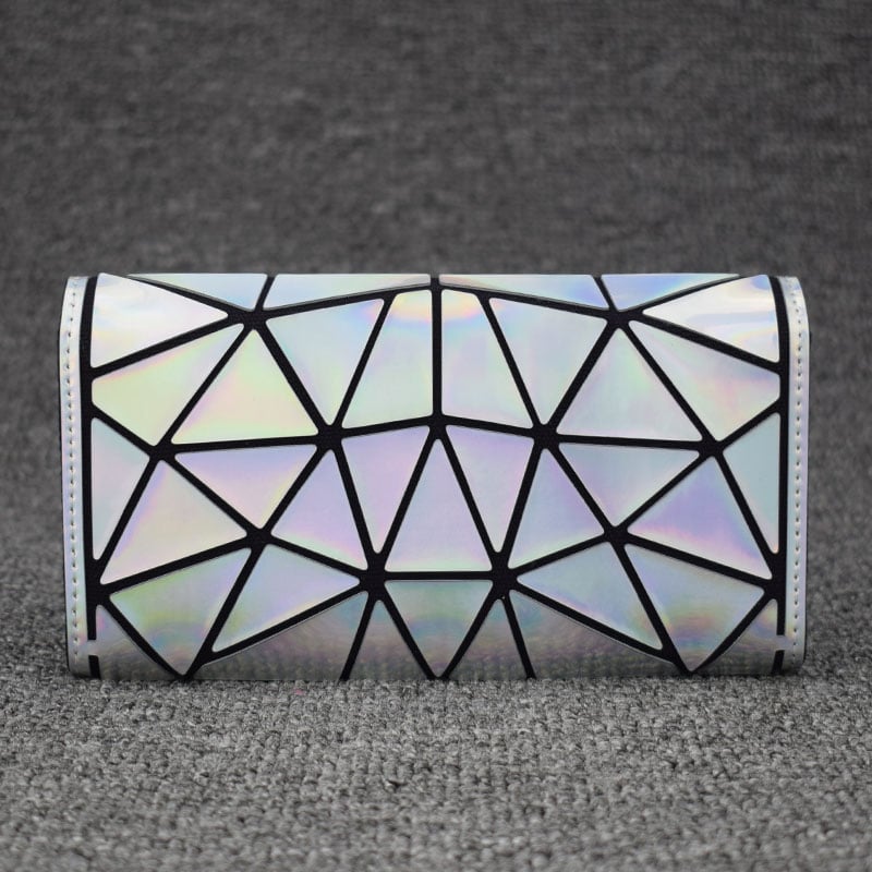 Geometric Style Holographic Mosaic Wallet