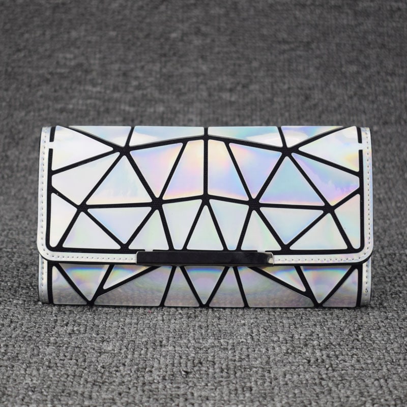 Geometric Style Holographic Mosaic Wallet