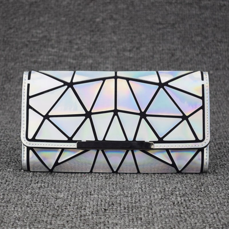 Geometric Style Holographic Mosaic Wallet