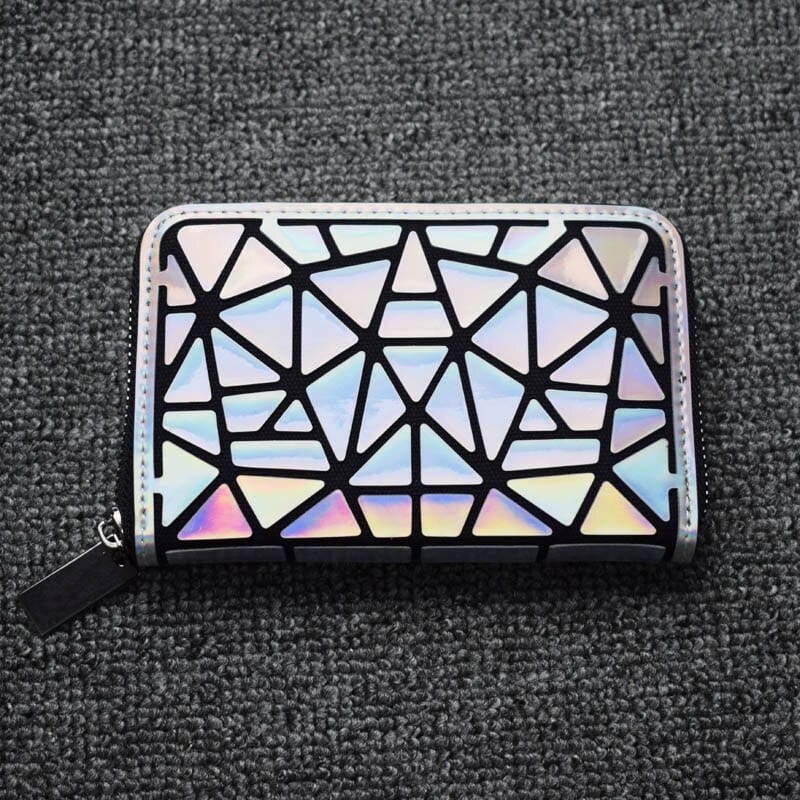 Geometric Style Holographic Mosaic Wallet
