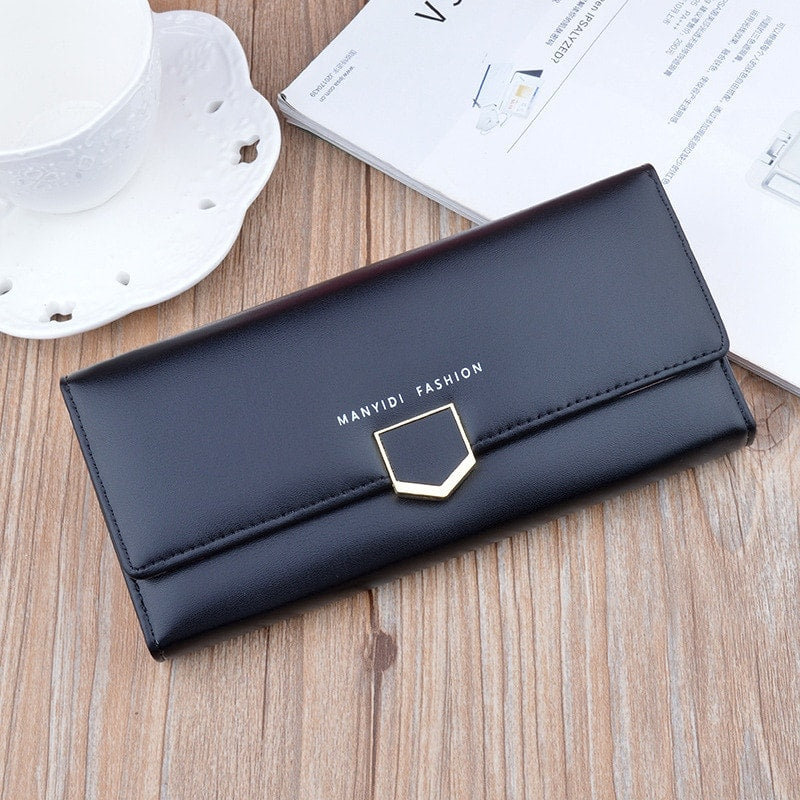 Large Capacity Double Zipper Wallet