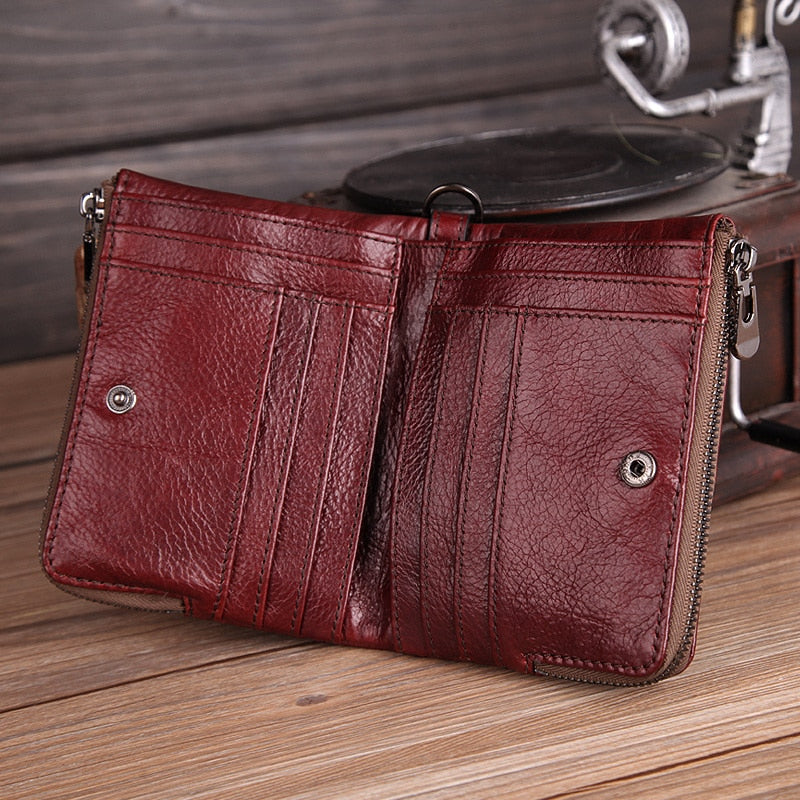 Genuine Leather Mini Wallet
