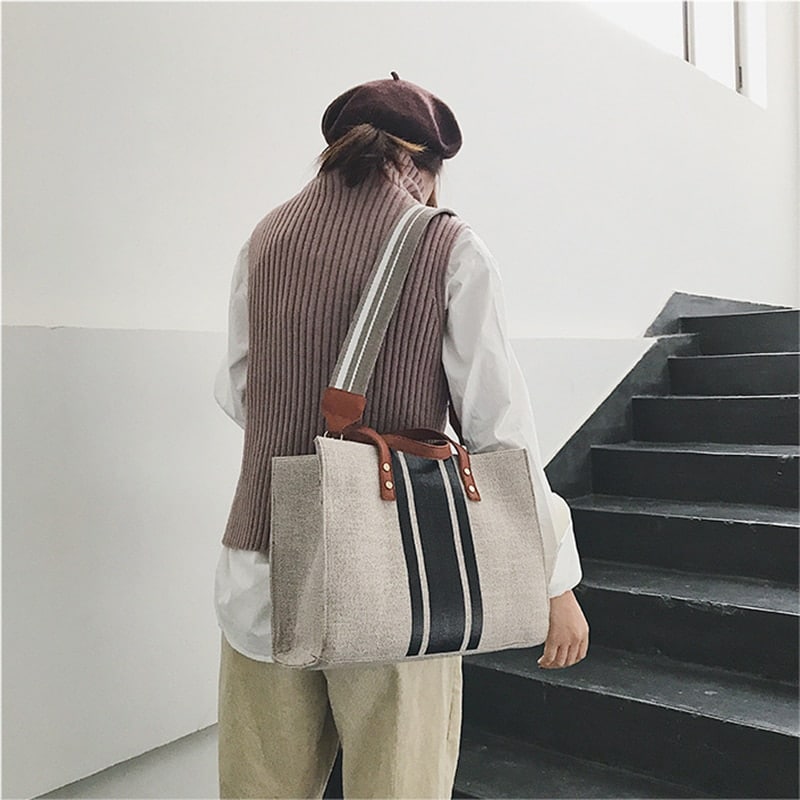 Casual Canvas Tote Bag