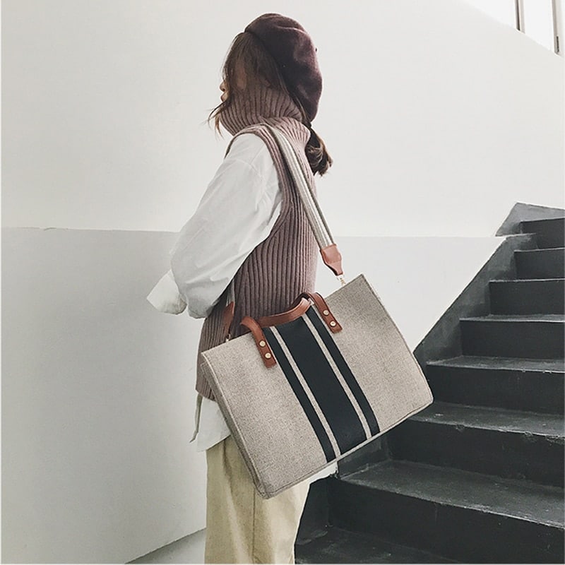 Casual Canvas Tote Bag