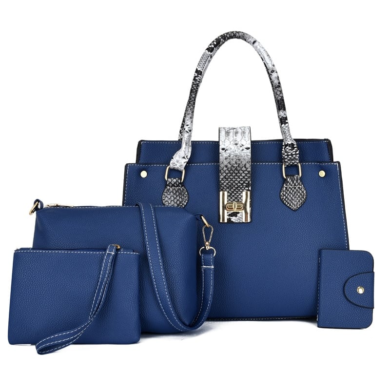 PU Leather Bag 4 pcs Set for Women
