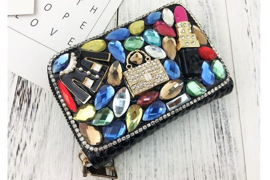 Luxurious Crystal Design Wallet