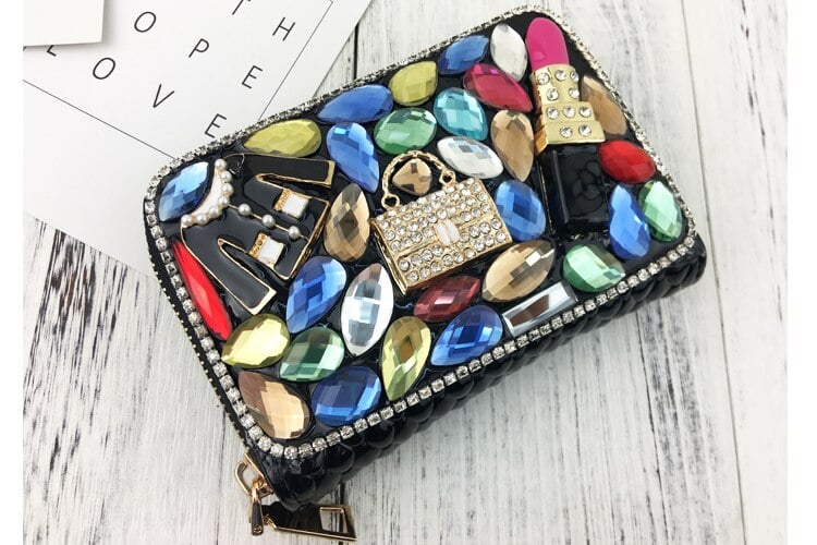 Luxurious Crystal Design Wallet