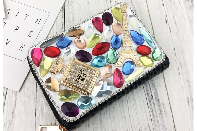 Luxurious Crystal Design Wallet