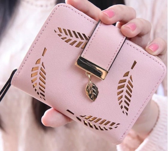Hollowed Leaves Pattern Wallet